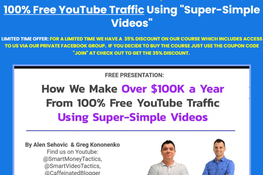 Make Over $100k a Year From 100% Free YouTube Traffic
