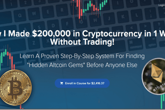 $200,000 in Cryptocurrency in 1Wk Without Trading