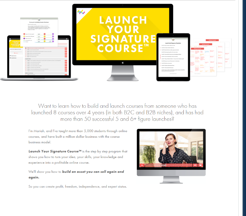 How to Launch Your Signature Course [[ PRICE: $997 ]]