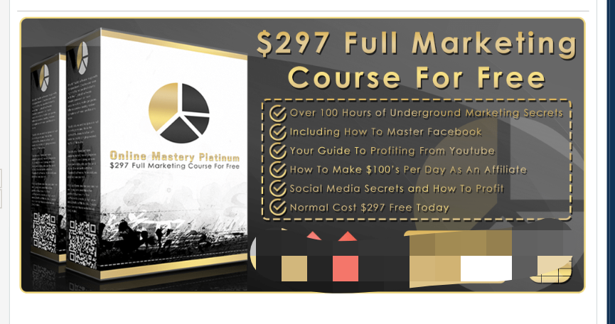 Online Mastery Platinum $297 - Facebook InstaGram CPA