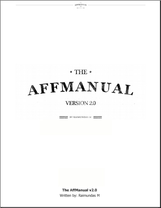 AffManual 2.0 - $350-$500/day with CPA