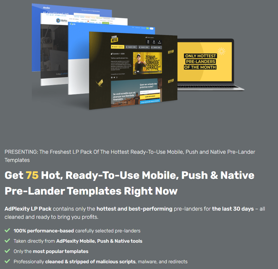 75 Hot, Ready-To-Use Mobile, Push & Native Pre-L...
