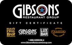 $100 Gibsons Restaurant Group  Gift Card