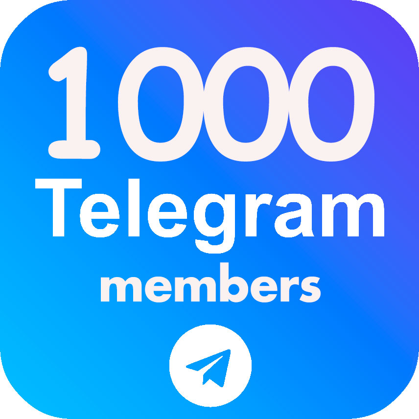 1,000 Telegram members for your channel / group
