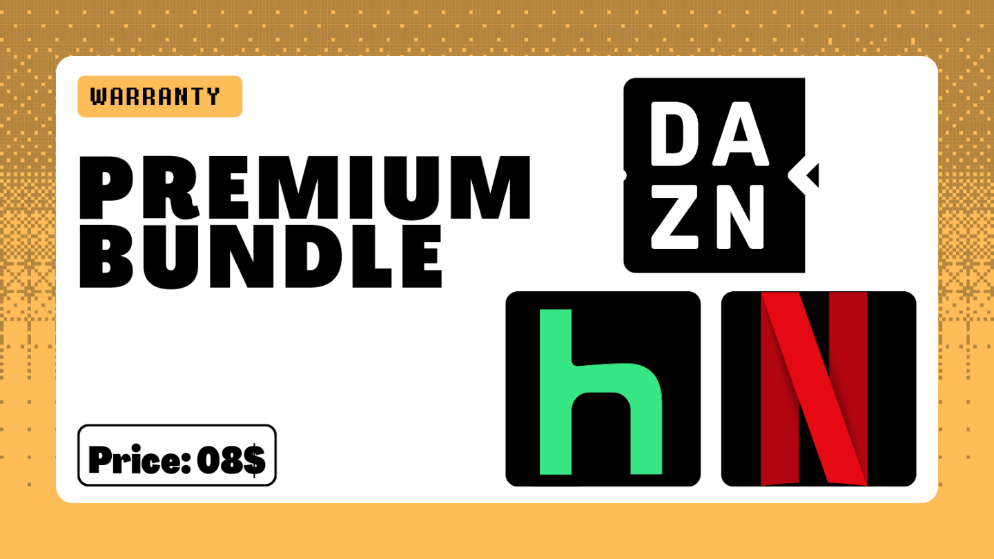 Dazn+Hulu+Netflix Premium Accounts| Full warranty