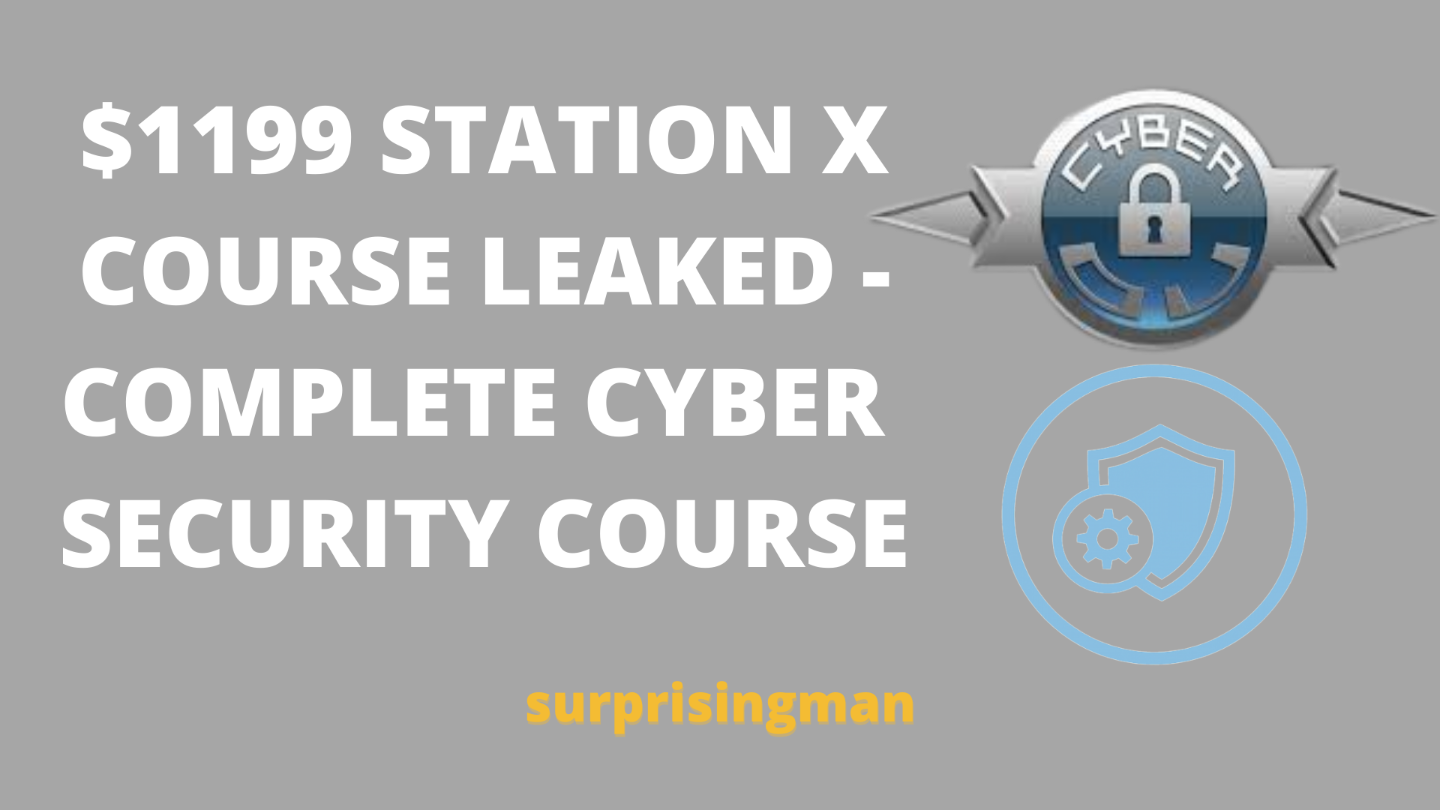 [E-Book] $1199 STATION X COURSE LEAKED -cyber course