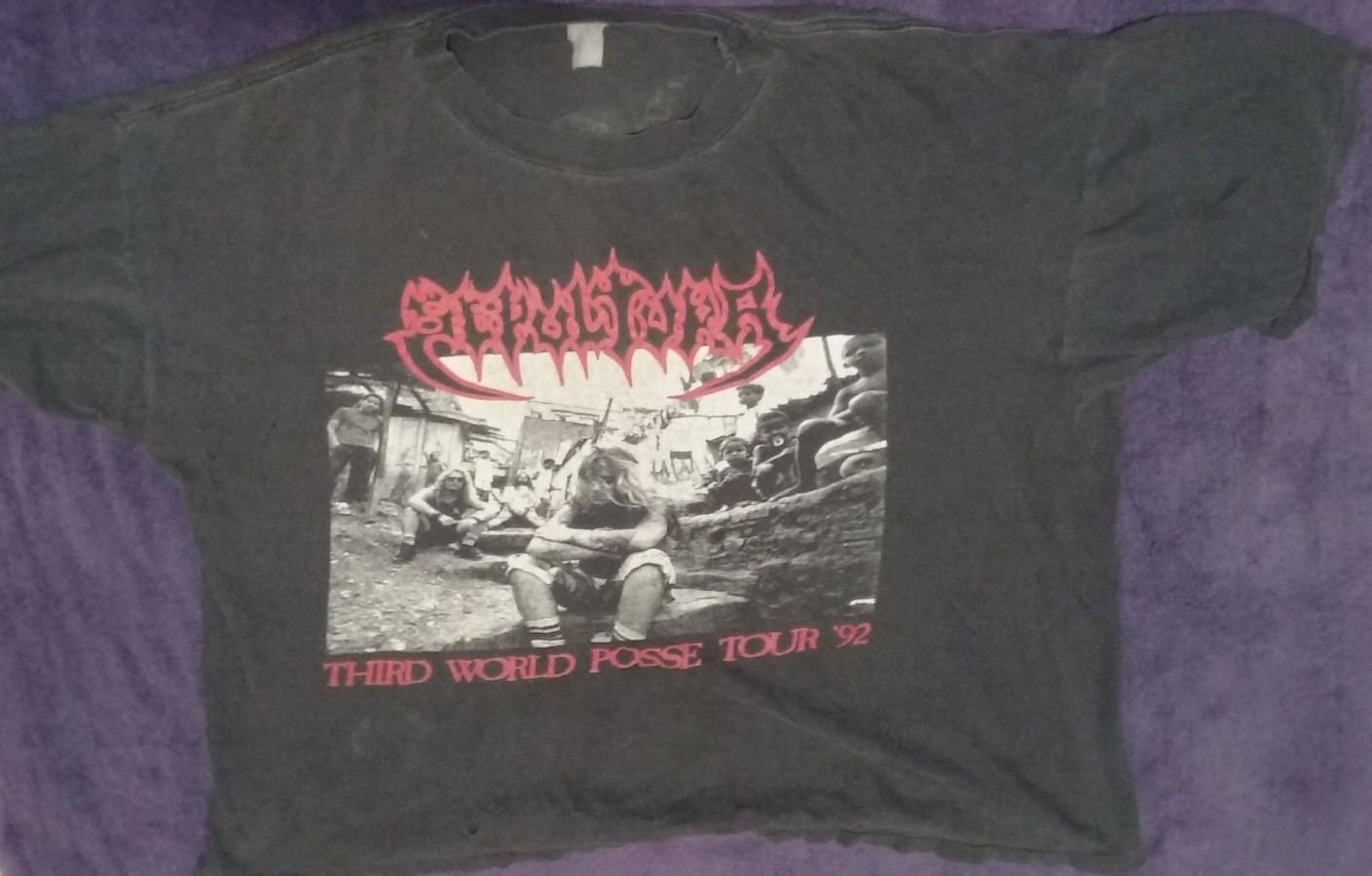 Sepultura 3rd World Posse Tour '92 Shirt Official