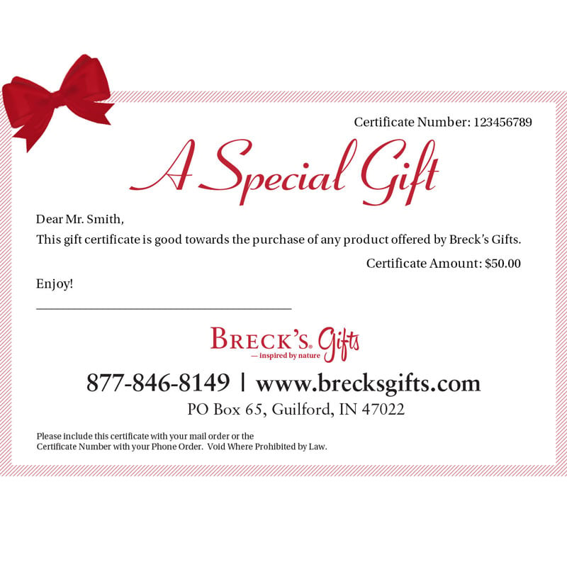Brecks Gift Card 500$