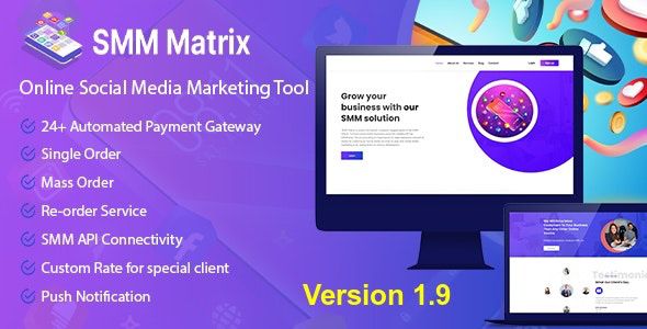 SMM Matrix v1.9 - Social Media Marketing Tool