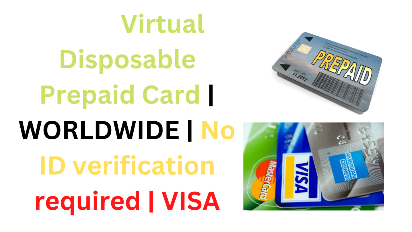 Get a Virtual Disposable Prepaid Card | WORLDWIDE | No
