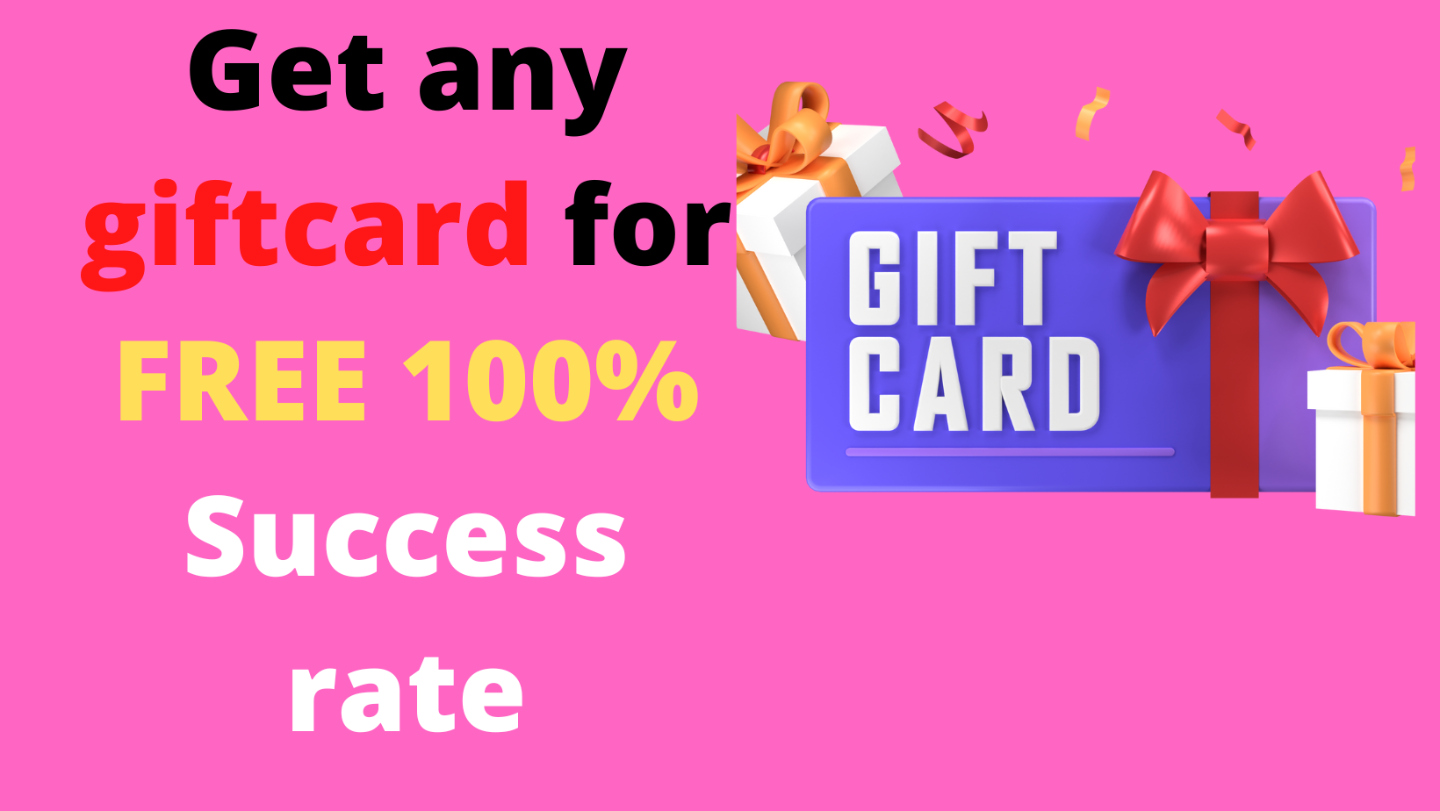 Get any giftcard for FREE⭐100% Success rate⭐