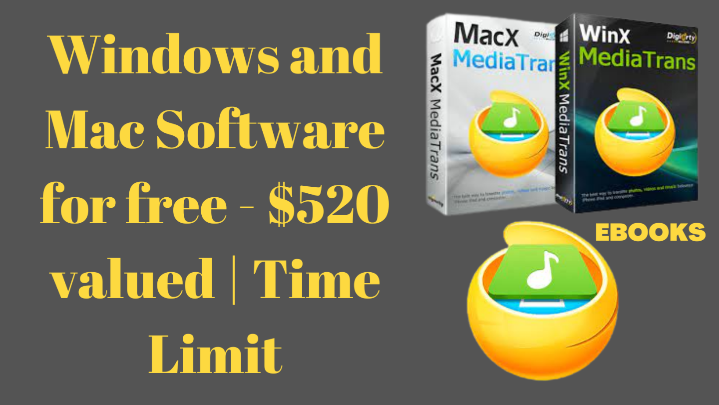 Windows and Mac Software for free - $520 valued
