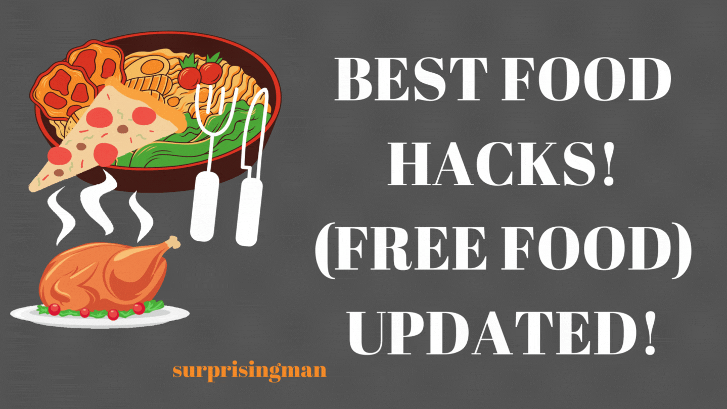 BEST FOOD HACKS! (FREE FOOD) UPDATED!