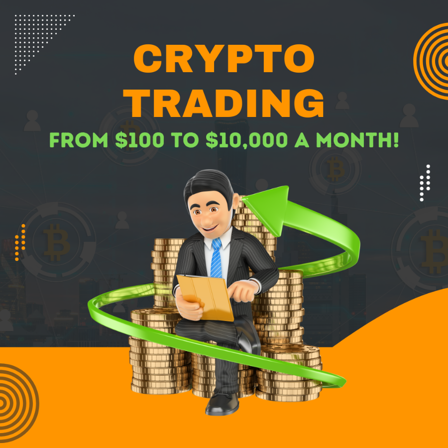 Crypto Trading Guide - From $100 to $10,000 Per Month