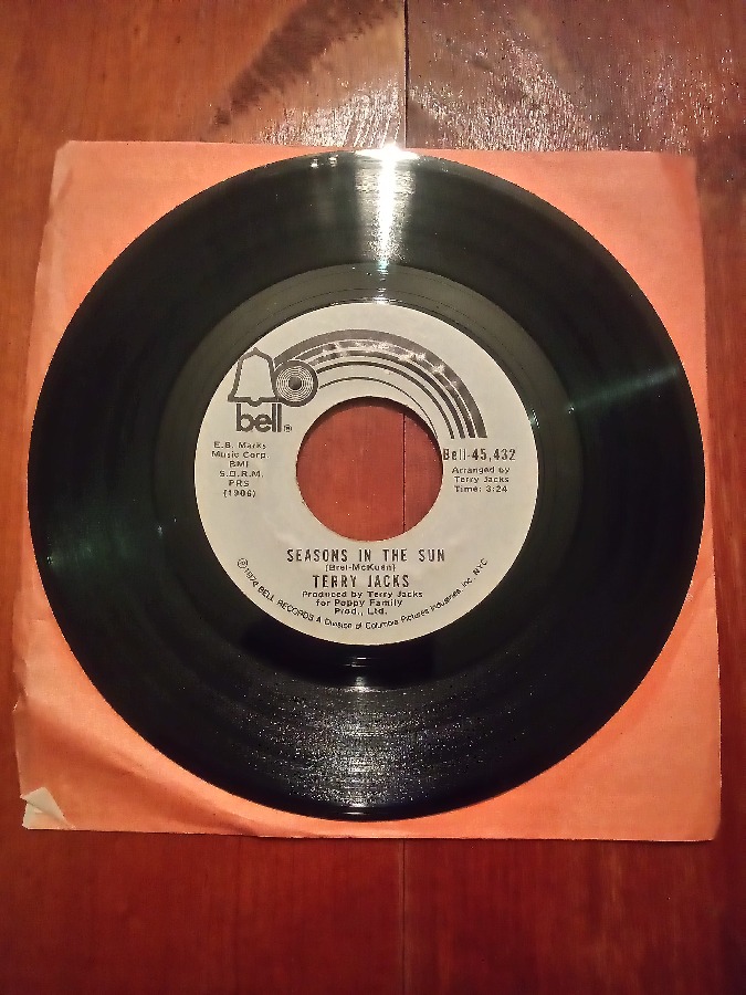 Terry Jacks - SEASONS IN THE SUN Vinyl Record