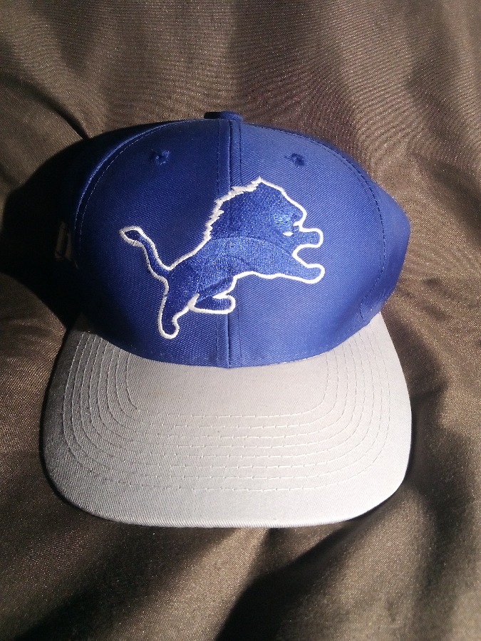 blue Detroit lions snapback hat