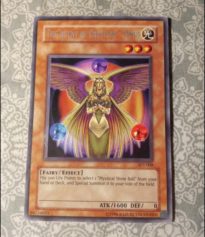 The Agent Of Creation - Venus AST-008 Yugioh card