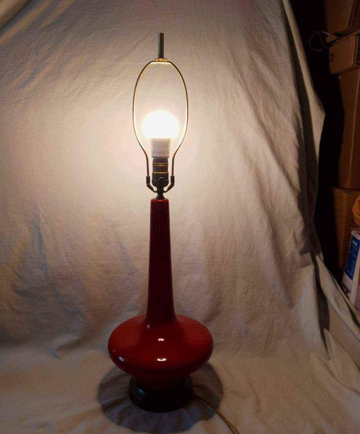 Red vintage Round Lamp Lighting Light Home Decor