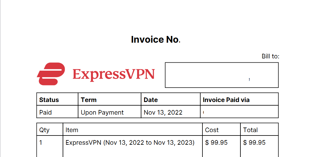 Exp VPN (Nov 13, 2022 to Nov 13, 2023)
