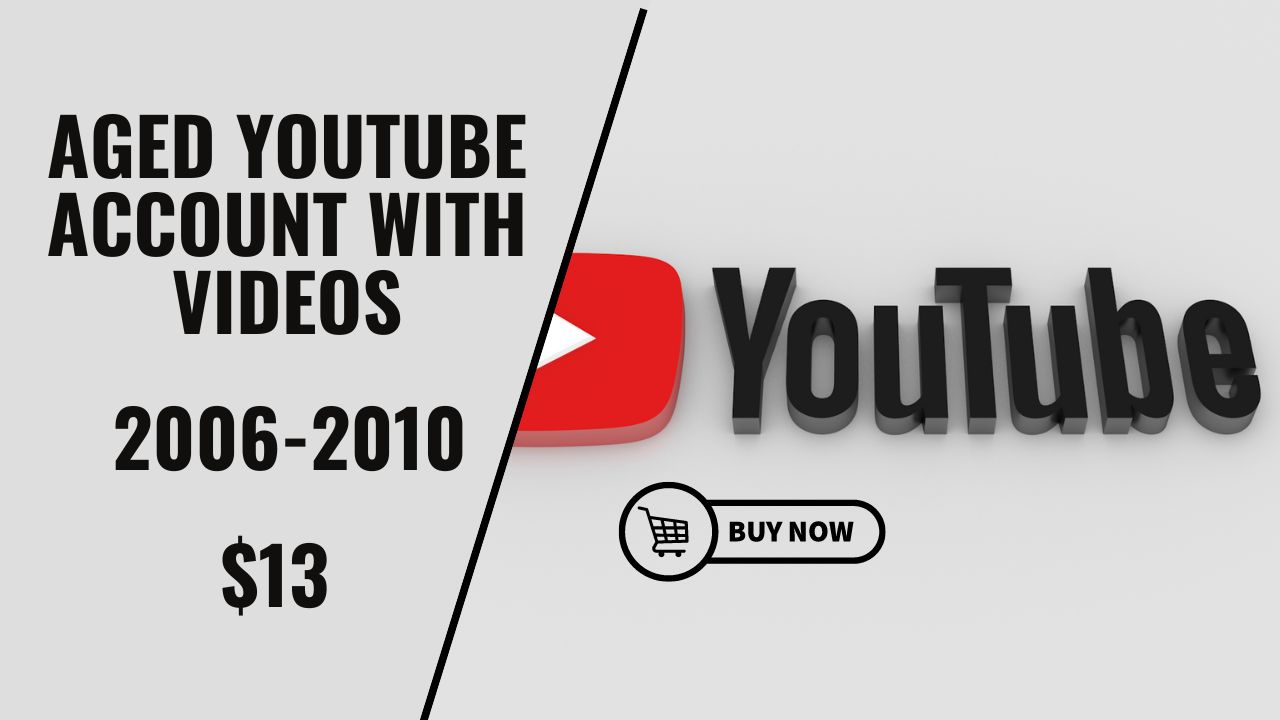 2006-2010 Youtube aged account with videos ✅