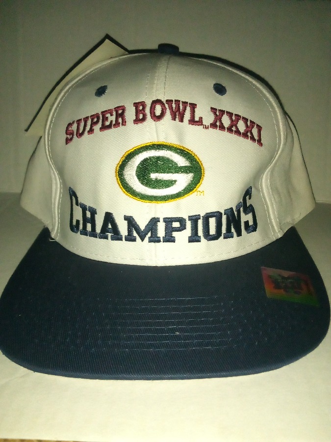vintage super bowl XXXI greenbay champion logo 7 hat
