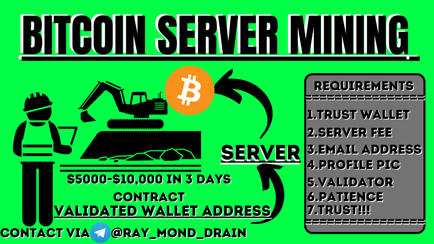 Add you to Bitcoin Mining server Earn $5800 with 3 days