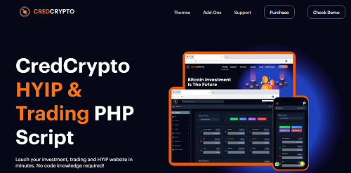 credCrypto - HYIP & Trading PHP Script