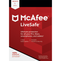 McAfee LiveSafe  1-Year  1 Device