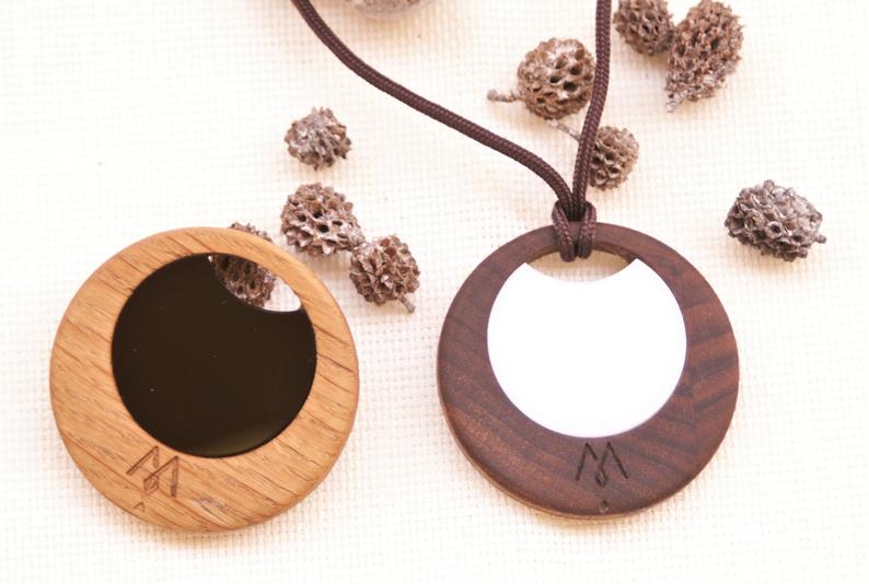 Wood/ Acrylic pendant