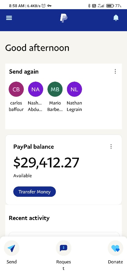 PayPaI Account With Balance 29,412 USD (Limitation)