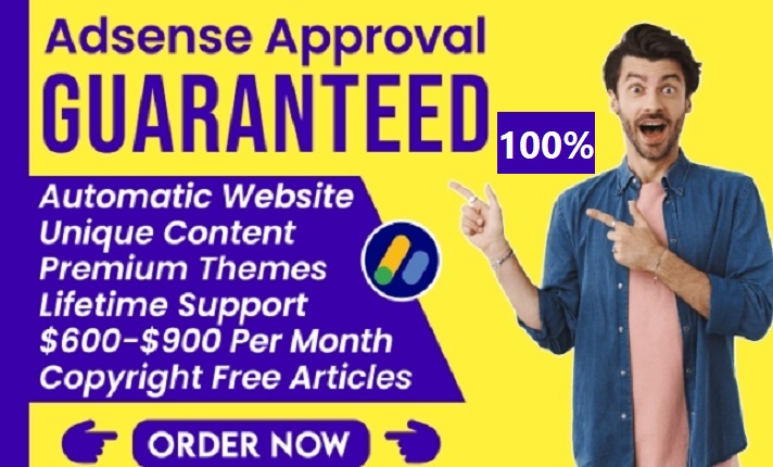 I will design Adsense approval website