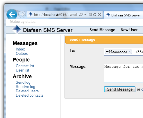 Diafaan SMS Server Full Edition v4.6.0
