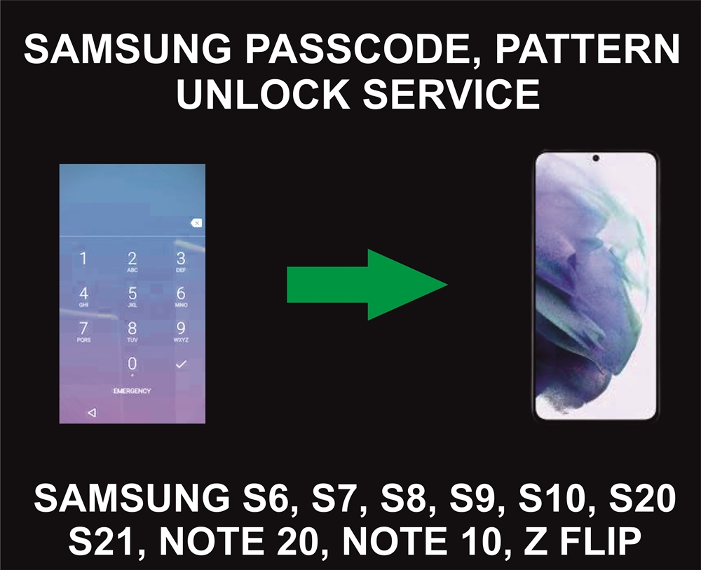 Samsung Passcode and Pattern Unlock Service, All Models