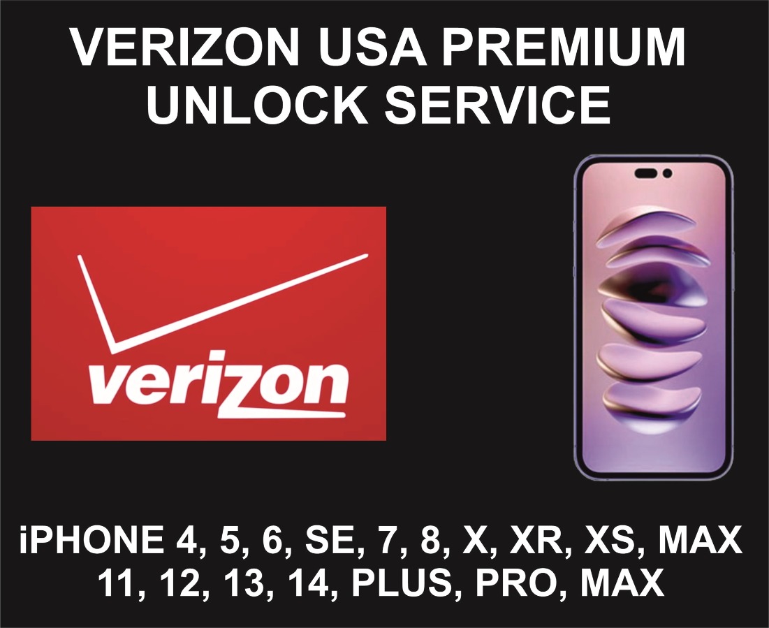 Verizon USA Premium Unlock Service, iPhone All Models