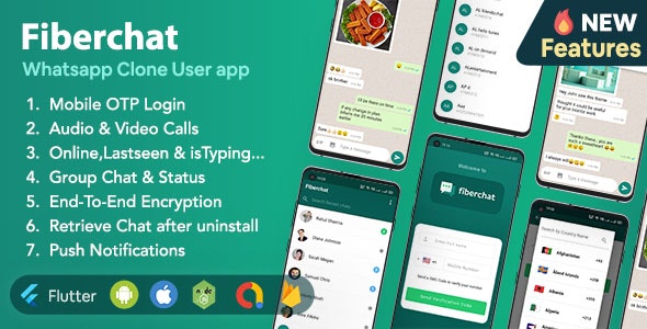 Fiberchat - Whatsapp Clone Full Chat & Call App
