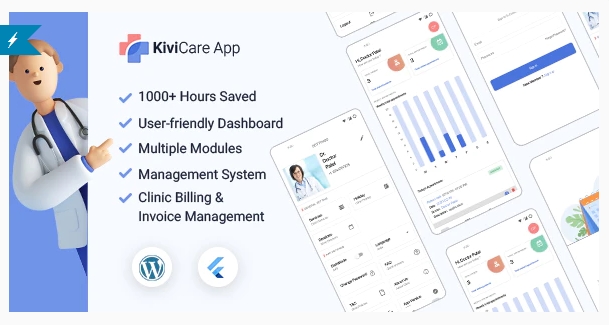 KiviCare Flutter 3.x App - Clinic & Patient Mana...