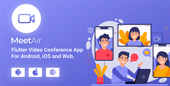 MeetAir - iOS and Android Video Conference App for Live
