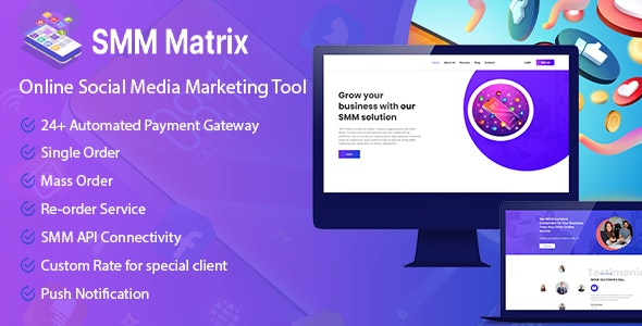 SMM Matrix v3.0 – Social Media Marketing Tool