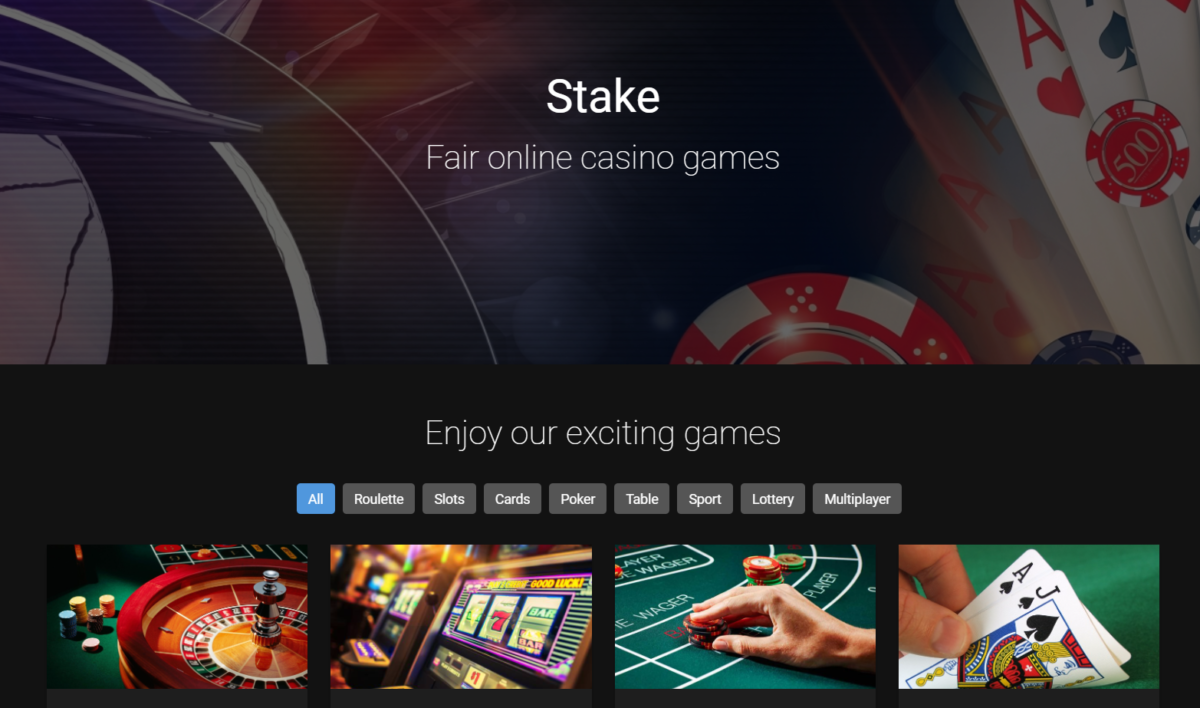 Stake - Online Casino Gaming Platform