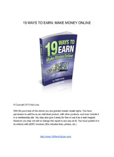 19 ways to earn: make money online