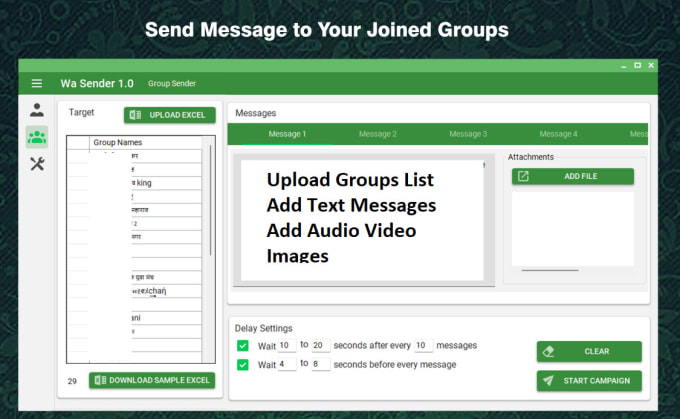 I will develop whatsapp group marketing tools