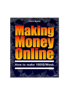 Making money online. How to make 1000$ Per week