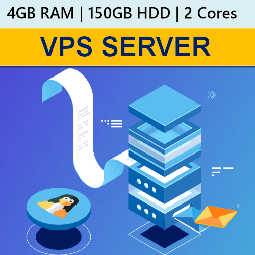 VPS Server – 24GB RAM, 600GB HDD, 4 Core CPU – 1...