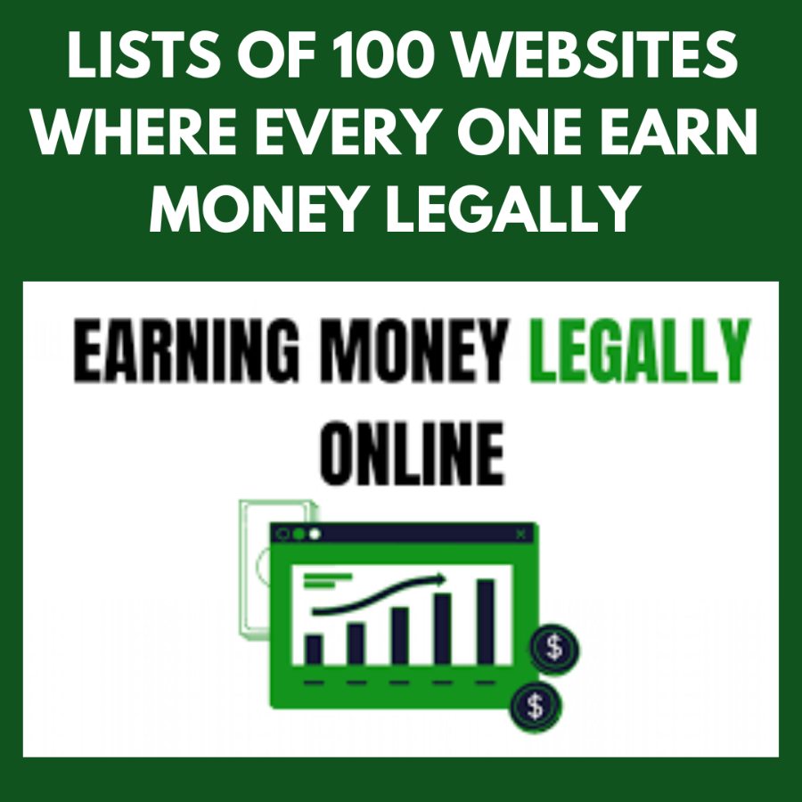 LISTS OF 100 WEBSITES WHERE EVERY ONE EARN MONEY LEGAL