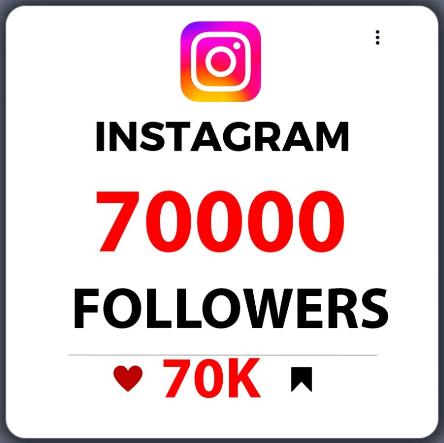 70000 instagram followers SAFE Fast Delivery Quality...