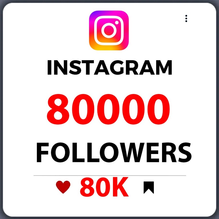 80000 instagram followers SAFE Fast Delivery Quality...