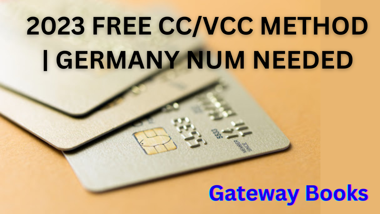 2023 FREE CC/VCC METHOD | GERMANY NUM NEEDED