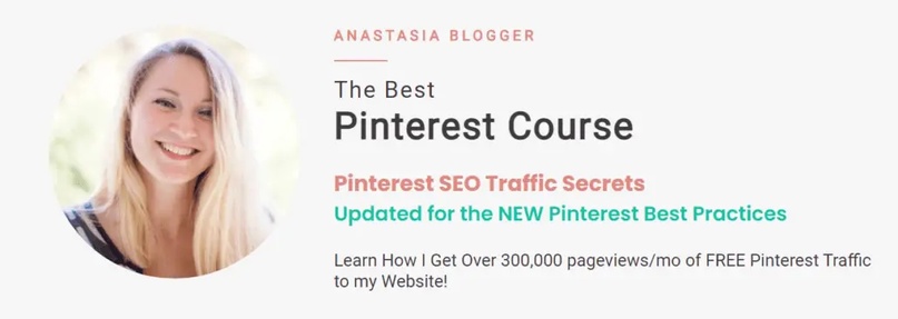 Anastasia Blogger - Pinterest SEO Traffic Secrets CHEAP