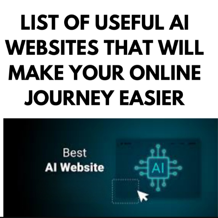 LIST OF 35 USEFUL AI WEBSITES THAT WILL MAKE YOUR ONLIN