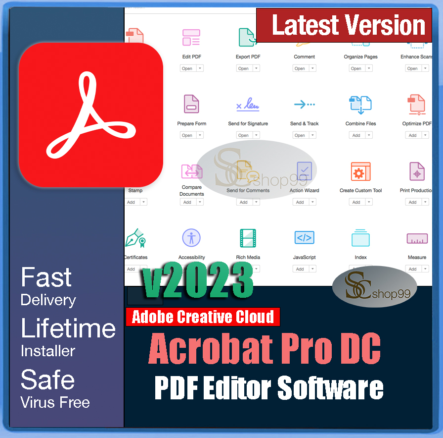 Adobe Acrobat Pro 2023 For Windows 10✔Windows 11✔